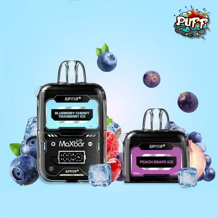 JÚPITER 20.000 PUFF BLUEBERRY CHERRY CRANBERRY/PEACH GRAPE ICE