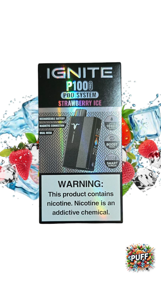 IGNITE P100 KIT 10.000 PUFF STRAWBERRY ICE