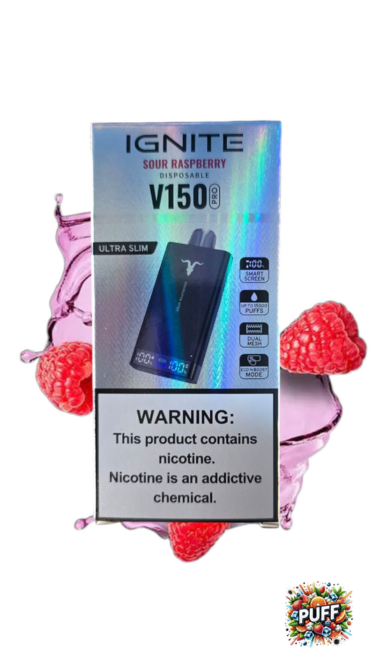 IGNITE V150 PRO 15.000 PUFF SOUR RASPBERRY