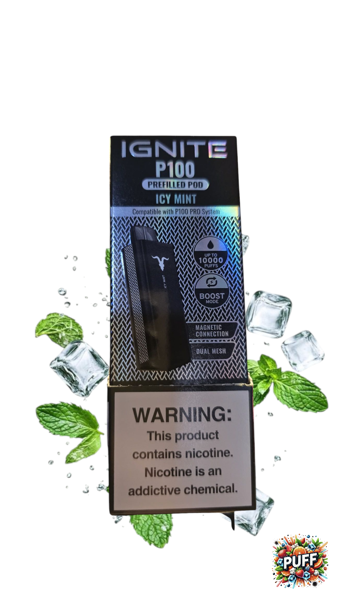 IGNITE P100 10.000 PUFF REPUESTO ICY MINT